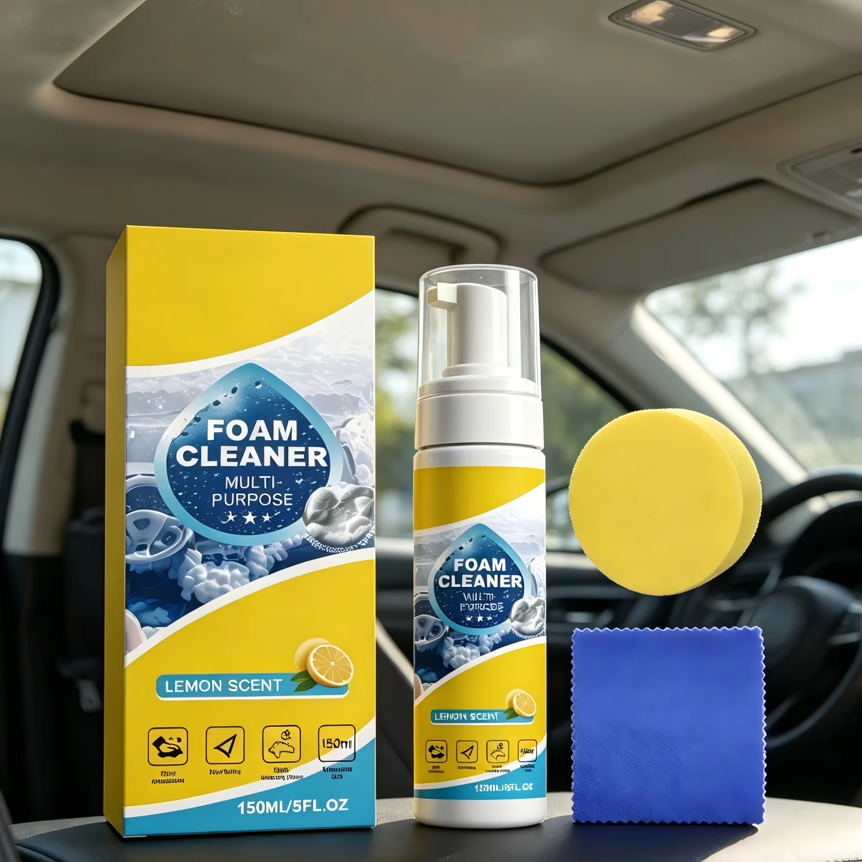 Multi-Purpose Foam Car Interio - đánh giá và giá Leather Cleaner Interior