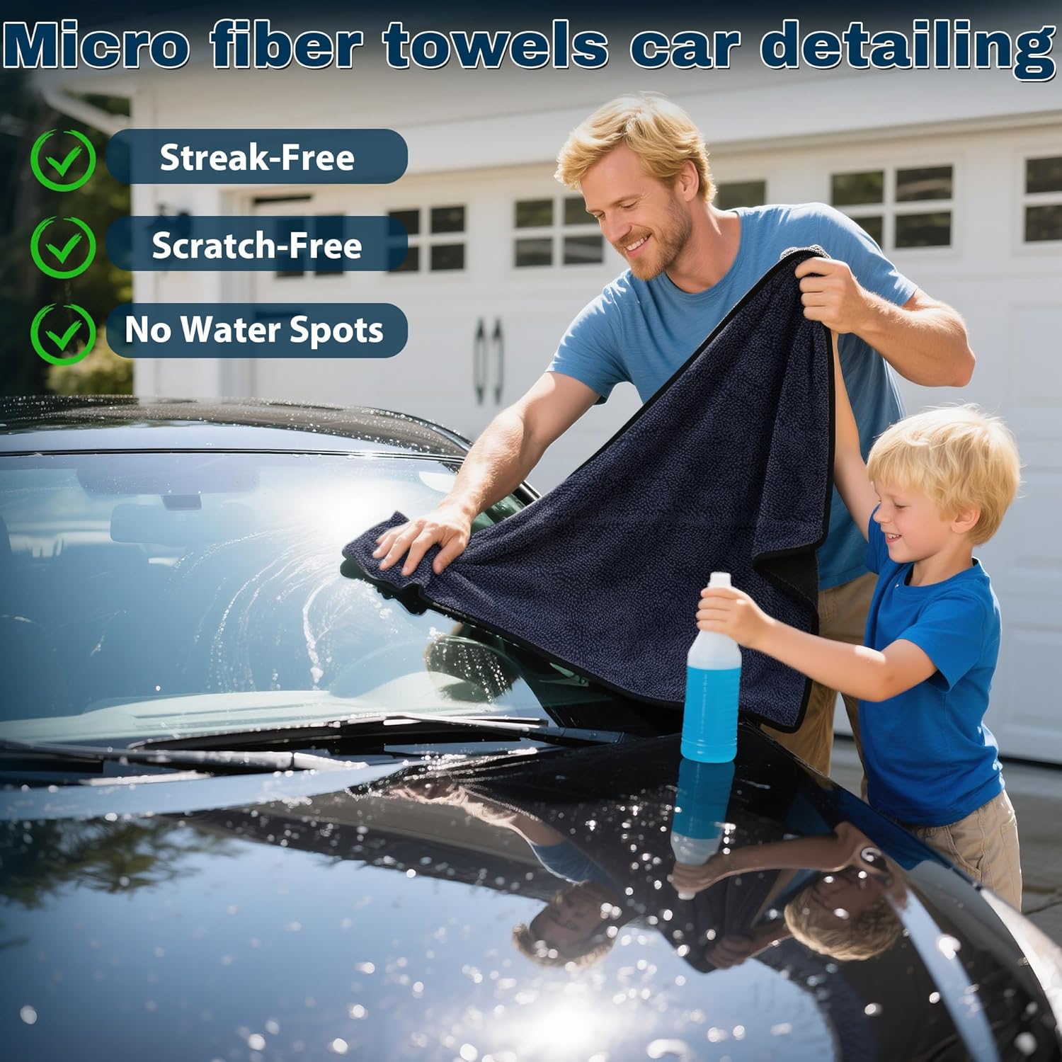 4PCS Microfiber Car Drying Tow - đánh giá và giá Microfiber Towel Detailing