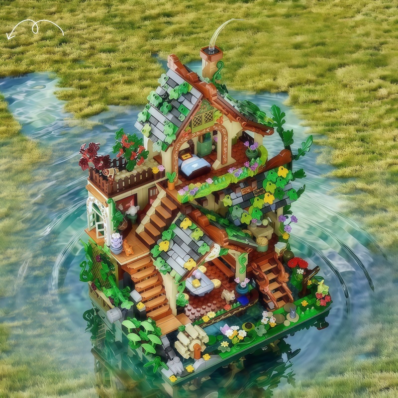 Whimsical Forest Elf Cottage B - đánh giá và giá Interior Detailing Kit