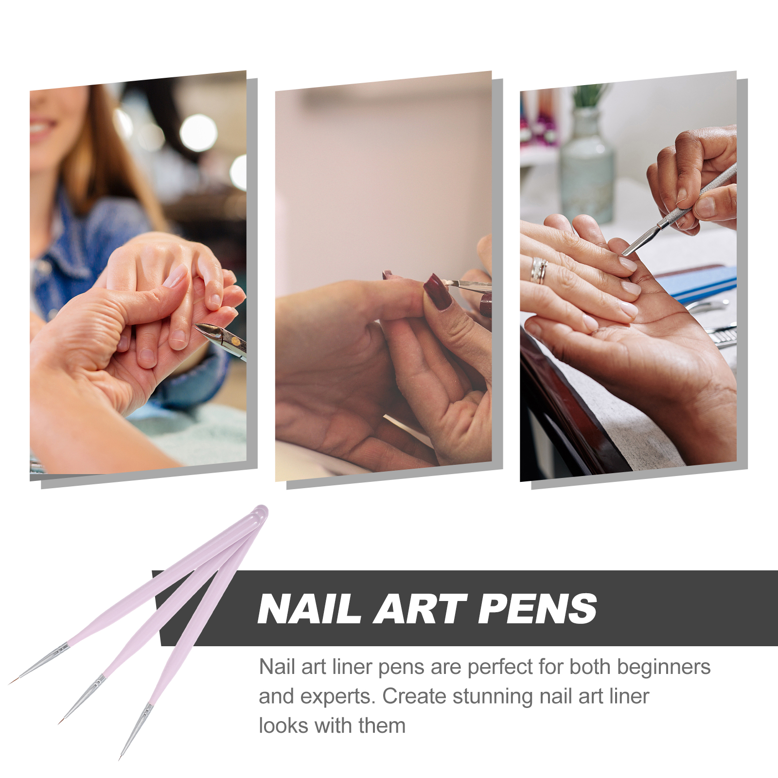 3Pcs Nail Art Brush Set Fine T - đánh giá và giá Detailing Brush Set