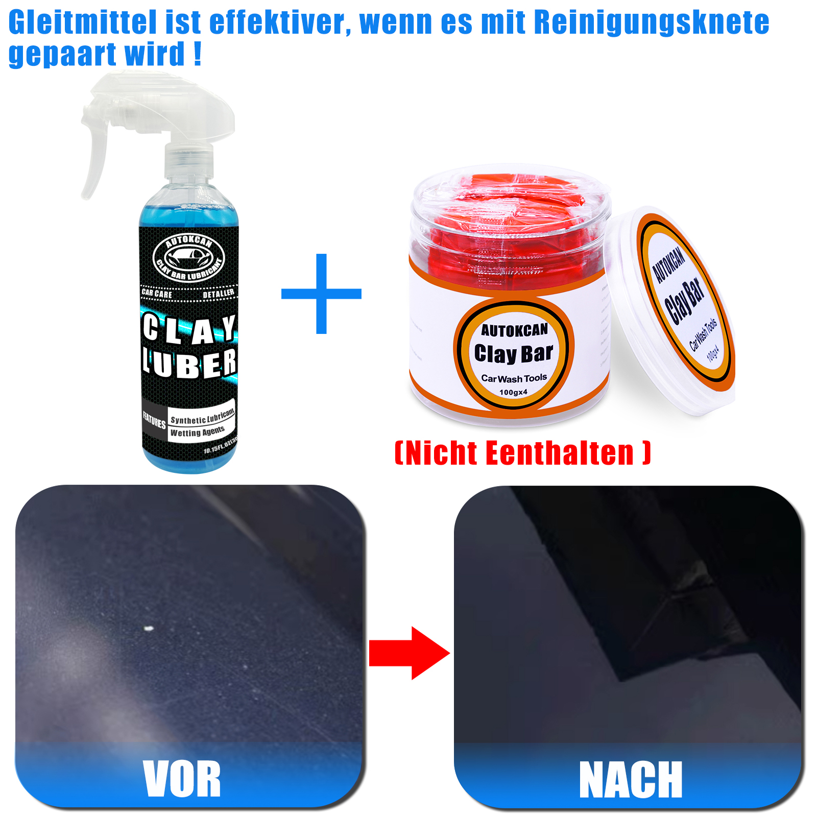 200G Car Clay Bar And 300ml Ma - đánh giá và giá Clay Bar Lubricant