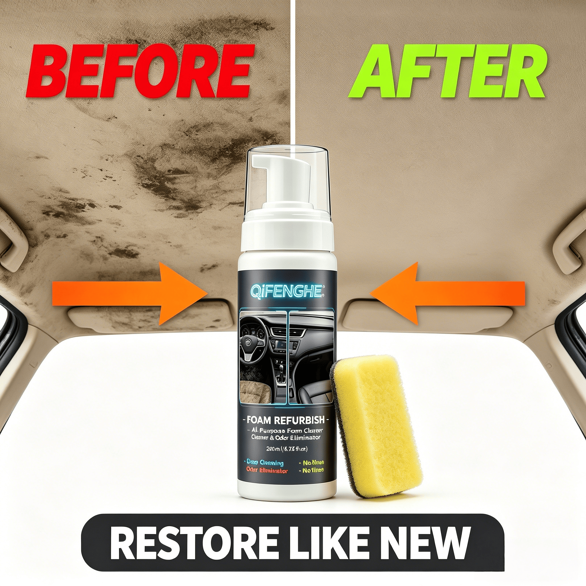 200ML No Rinse Car Foam Cleane - đánh giá và giá Leather Cleaner Interior
