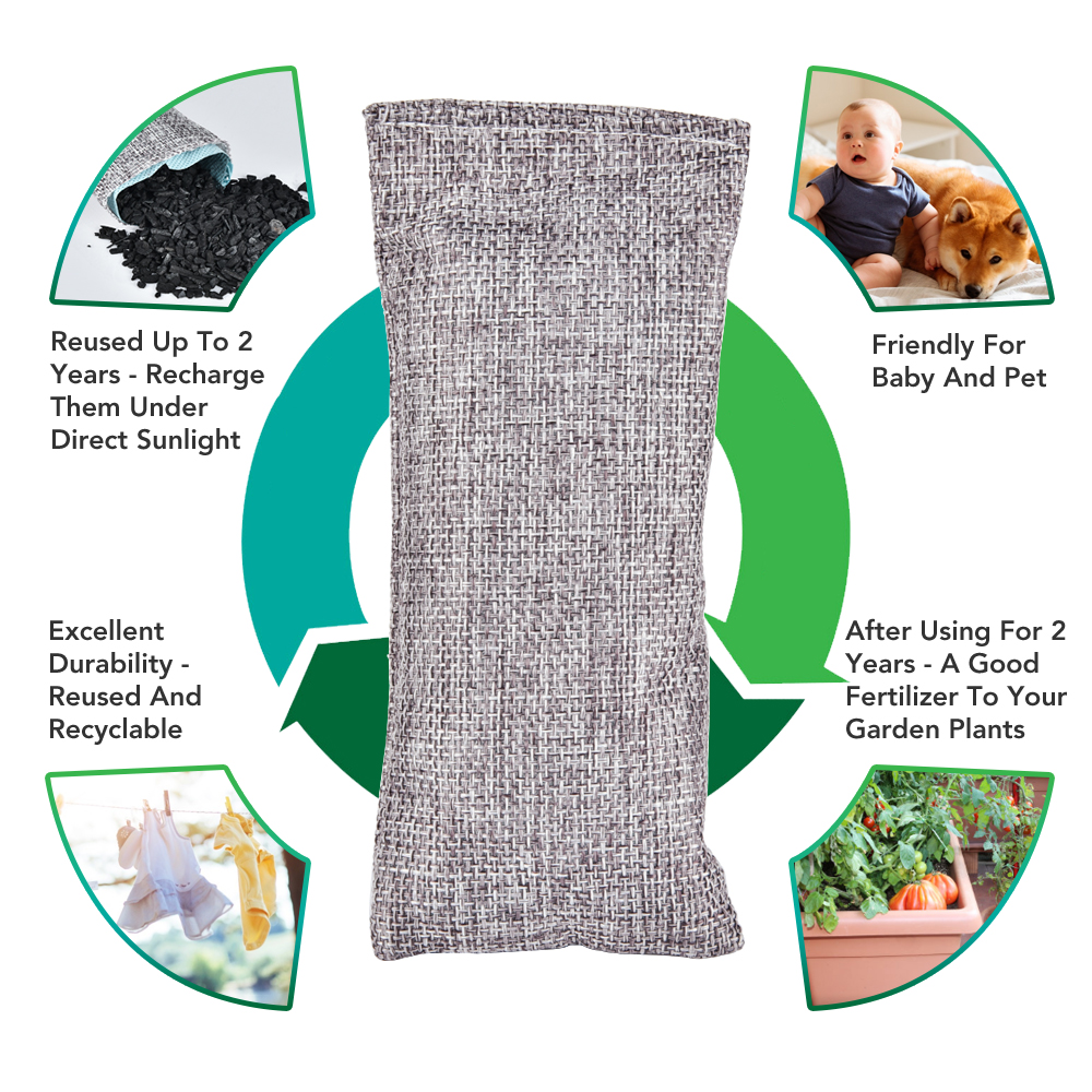 10pcs Natural Bamboo Charcoal  - đánh giá và giá Odor Eliminator Car