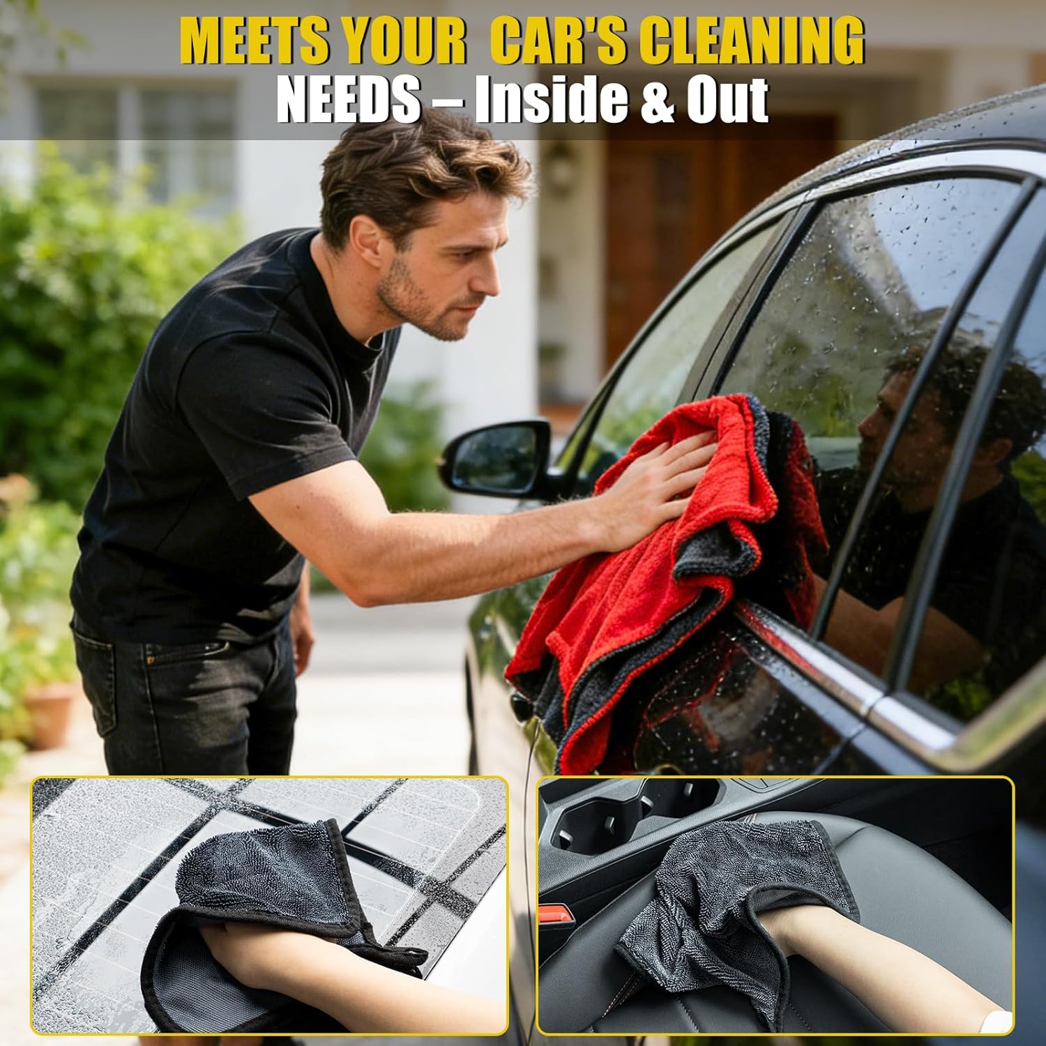3-Pack Car Drying Towel Microf - đánh giá và giá Microfiber Towel Detailing