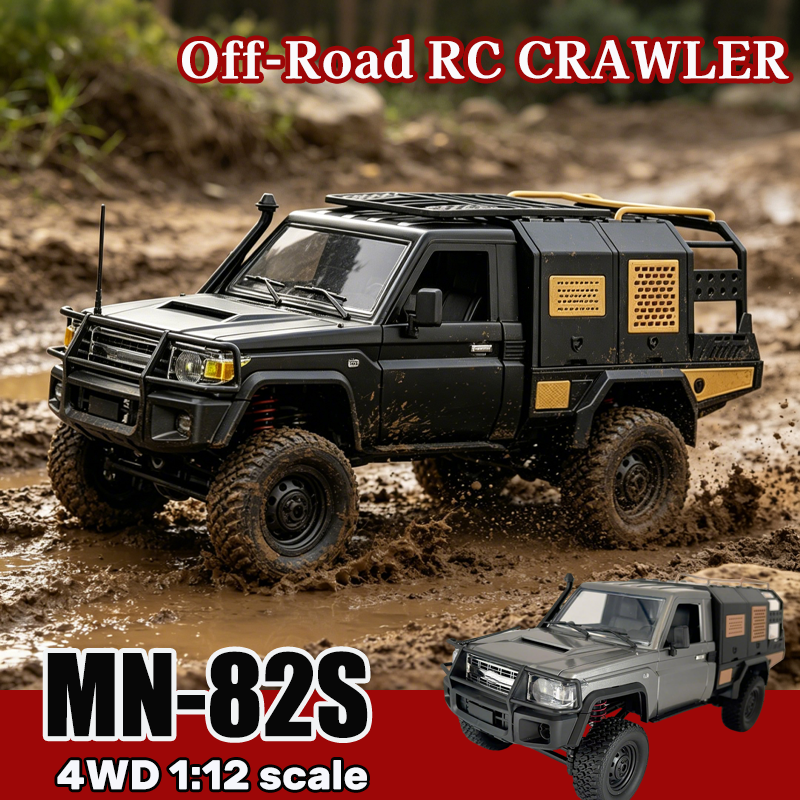 New MN82S MN82T RC Crawler 1/1 - đánh giá và giá Dirt Brush Interior