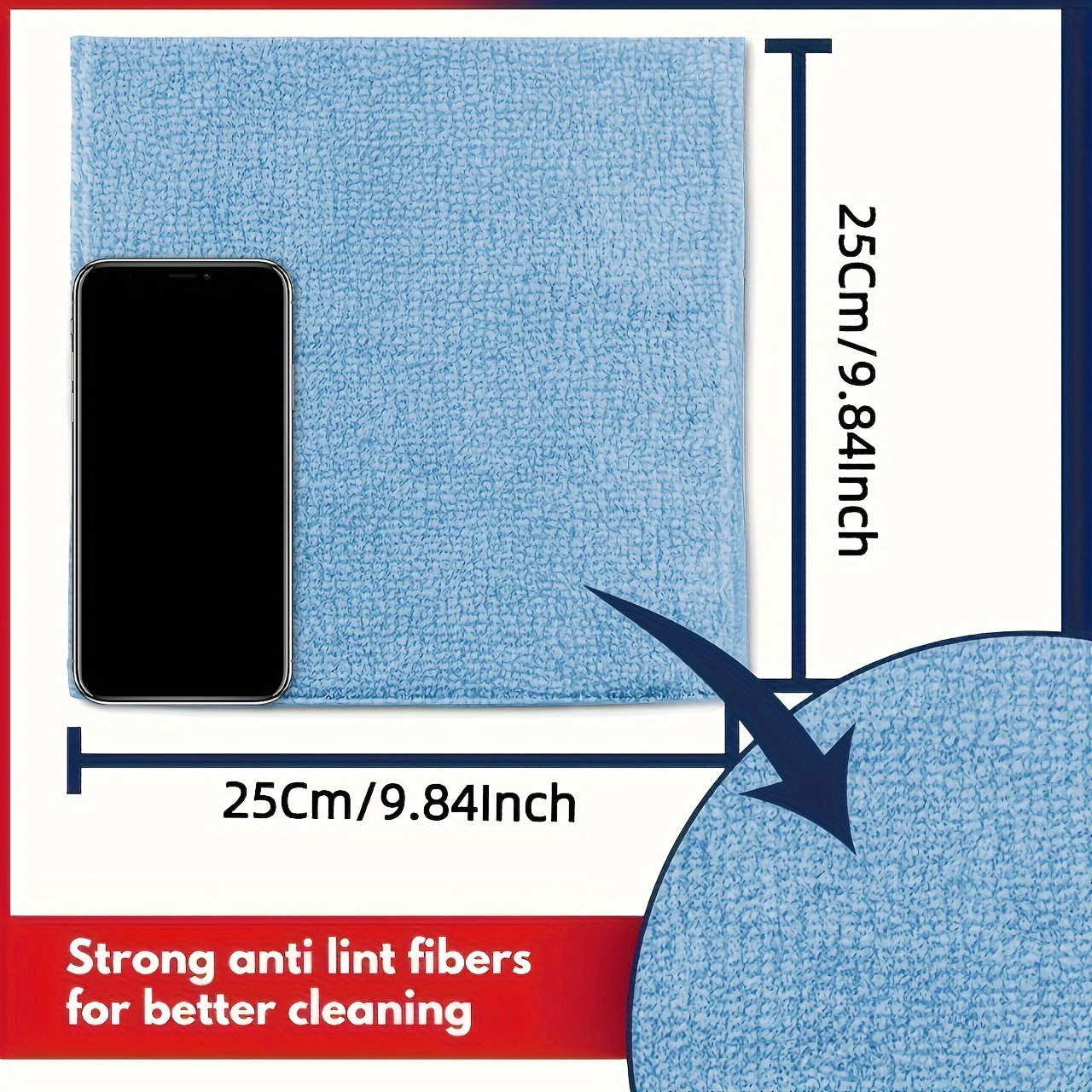 1-50pcs Light Blue Microfiber  - đánh giá và giá Microfiber Towel Detailing