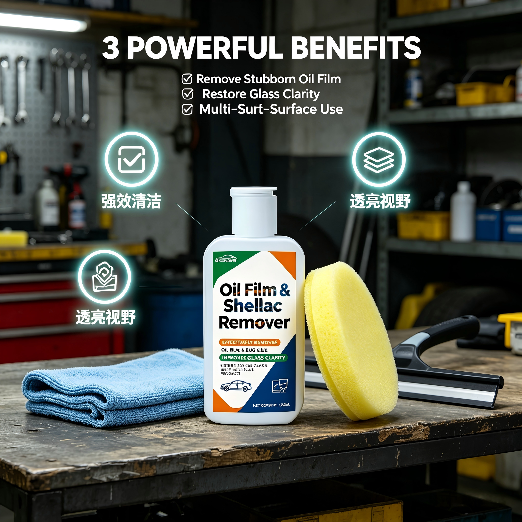 120ML Car Windshield Oil Film  - đánh giá và giá Glass Cleaner Streak