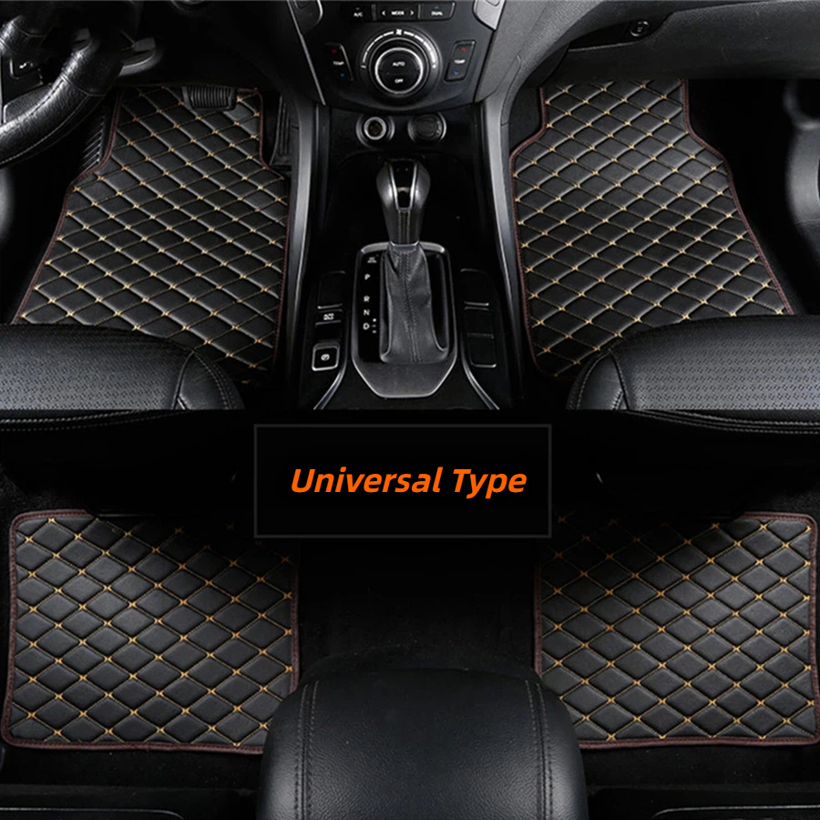 4pcs PU Leather Black Car Floo - đánh giá và giá Leather Cleaner Interior