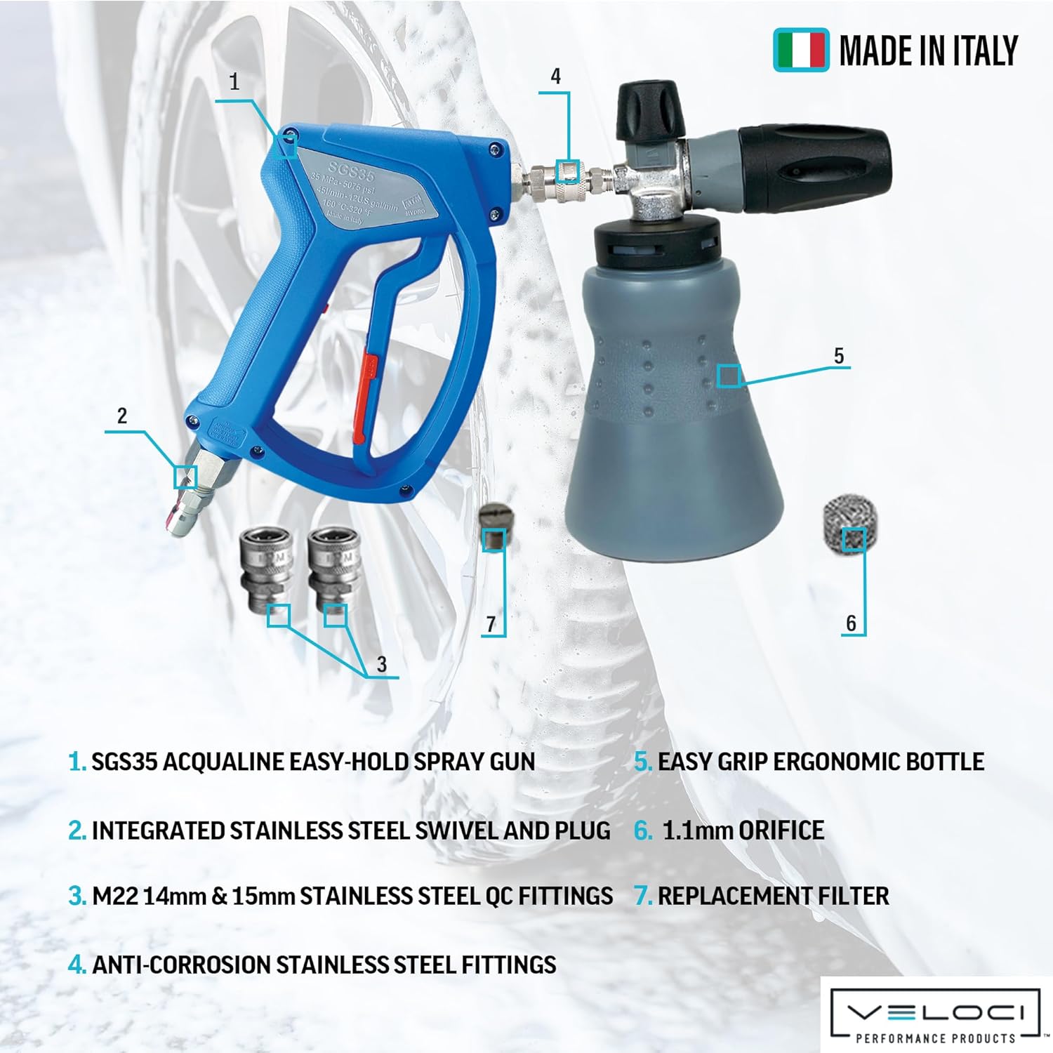 Hydro Ultimate PF22.2 Foam Can - đánh giá và giá Pressure Washer Foam Gun
