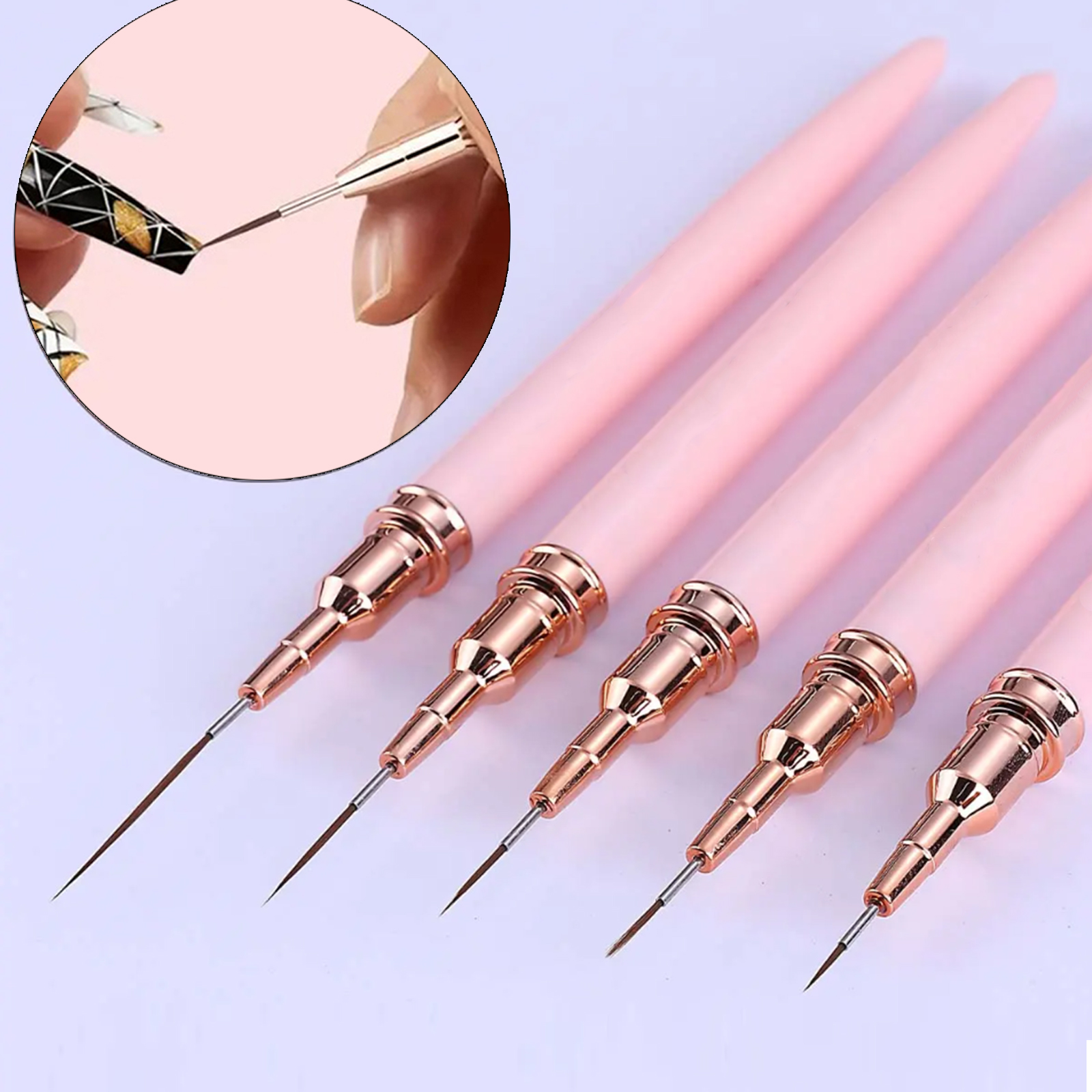 5-Piece Nail Art Pen Set, Ultr - đánh giá và giá Detailing Brush Set